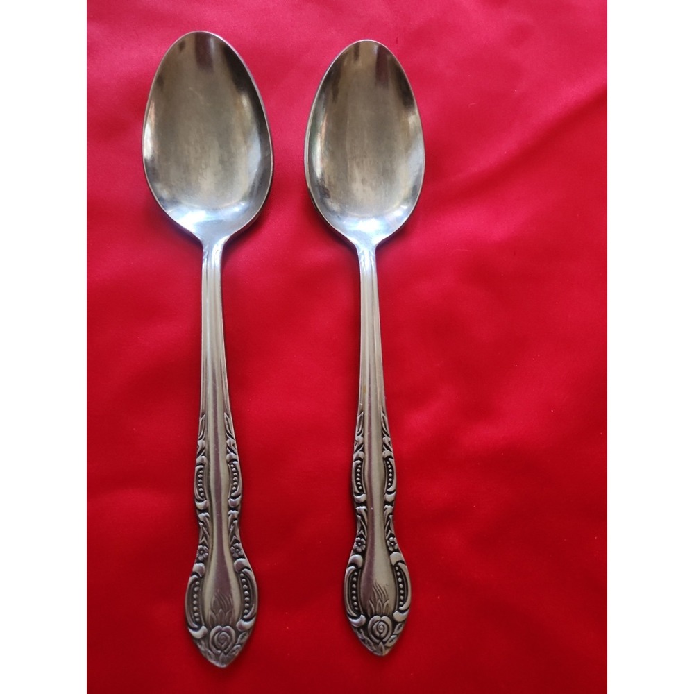 Washington Forge Charleston Classic Stainless Serving Spoons Set of 2 Korea